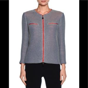 Giorgio Armani Contrast Lined Zip Jacket